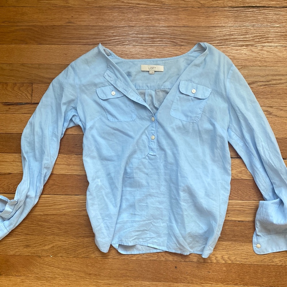 Sky blue blouse